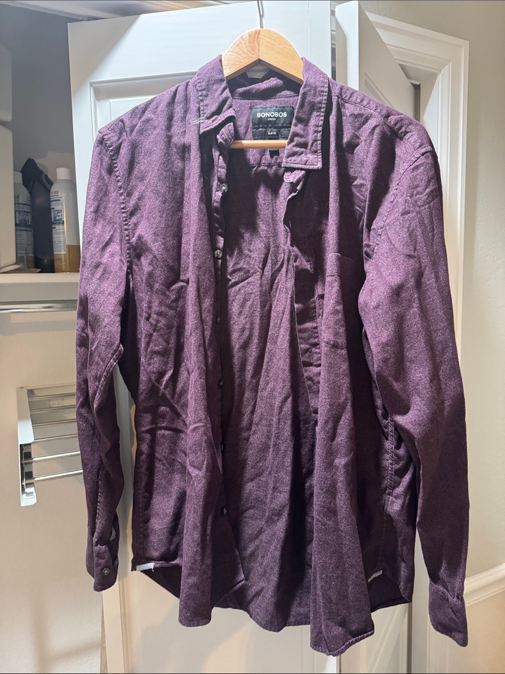 Bonobos Men's Deep Purple Button-Front Shirt Jacket